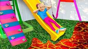 Пол это лава - Песня для детей от Майи и Маши