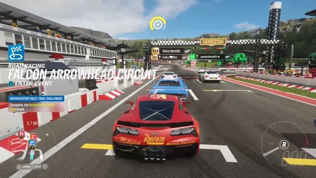 Lightning McQueen V.S. Jackson Storm (Forza Horizon 4) смотреть онлайн