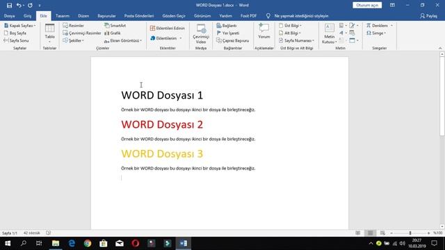 Birden Fazla Word Dosyasını Birleştirme смотреть онлайн