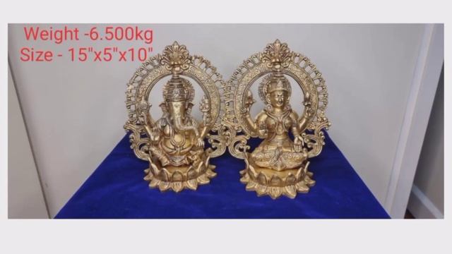 Beautiful lords Laxmi Genesha in fine quality Brass place your order with khesarig.com смотреть онлайн