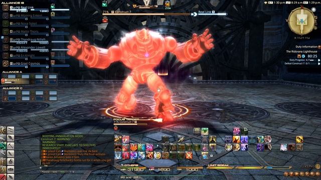 FFXIV Stormblood - The Ridarona Lighthouse 24 Man Raid Patch Day смотреть онлайн