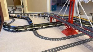 Awesome LEGO Train Set With Huge Lego Bridge - Passenger & Cargo Trains