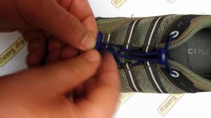 Эластичные шнурки с фиксатором для обуви