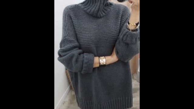 Широкий Свитер Спицами - 2019 / Wide Knit Sweater / Weite Strickjacke смотреть онлайн