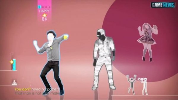 Robin Thicke   BLURRED LINES Lyrics & Dance Moves Just Dance 2014) (HD)