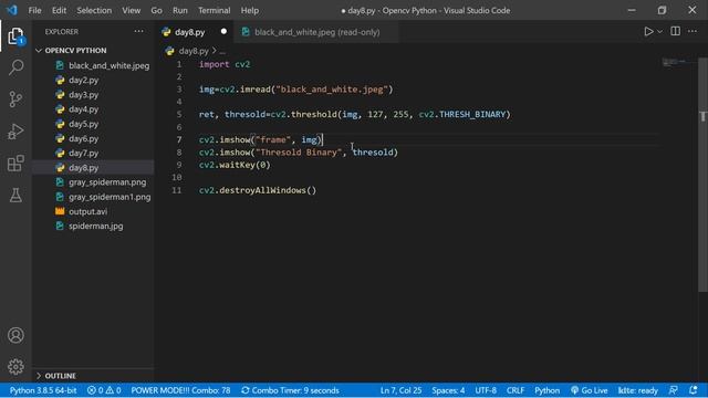Image Thresholding in OpenCV | 15 Days Opencv Course | KNOWLEDGE DOCTOR | Chando Dhar смотреть онлайн