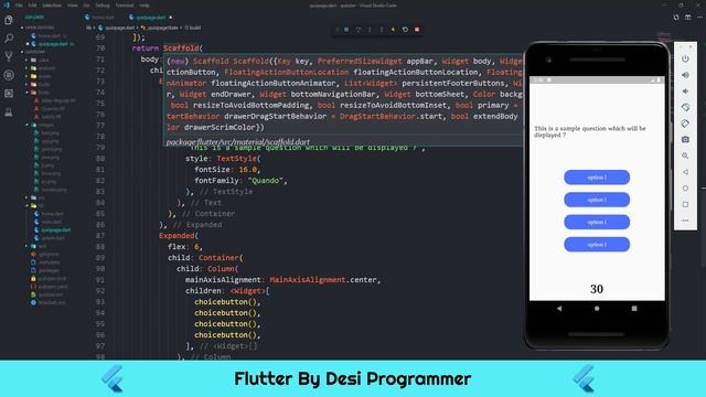 Complete Quiz App With Timer In Flutter | By Desi Programmer смотреть онлайн