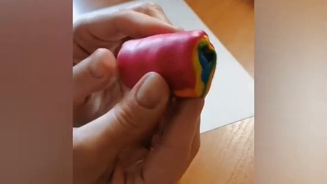 Многослойная пластилинография. Миллефиори. На тему "Бабочка" #СидимДома# смотреть онлайн