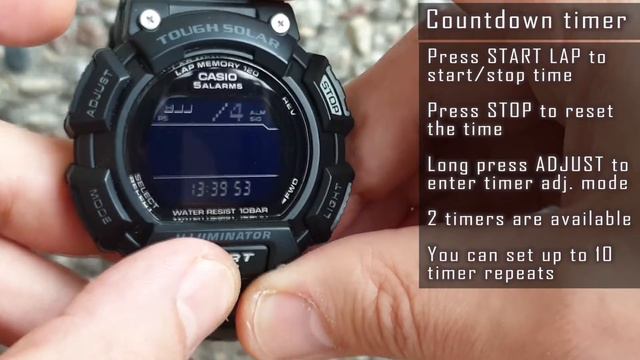 Casio Runner Watch Tough Solar STL-S110H Review #213 #gedmislaguna #casio #casiowatch