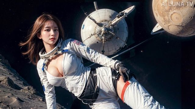 [4K] Space Girl AI Art Lookbook | Spacer Wanderer Girl | Spacesuit смотреть онлайн