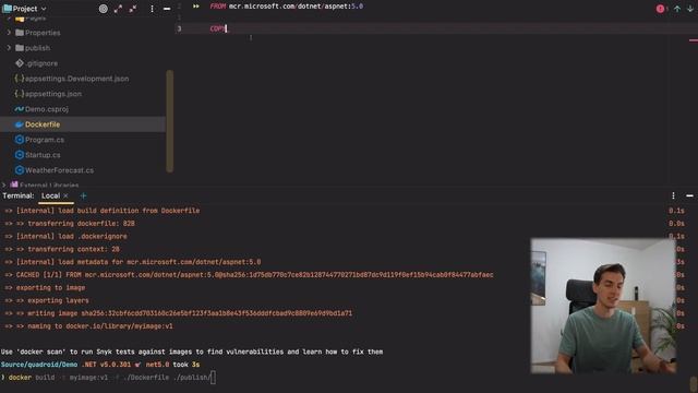 Docker: Eigene Anwendung als docker Image - Dockerfile смотреть онлайн