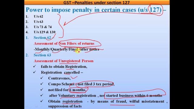 GST - Offences and Penalties - u/s 127 - Power to impose penalties in certain cases смотреть онлайн