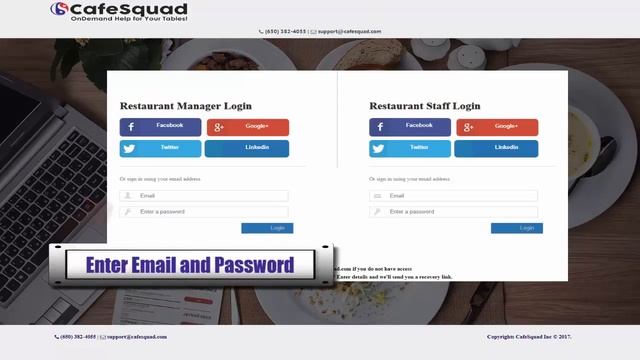 How to login to Cafesquad Dashboard смотреть онлайн