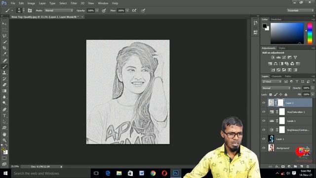 #3 Photoshop Tutorial: How to Convert Your Image Into A Pencil Sketch In Photoshop In Hindi? смотреть онлайн