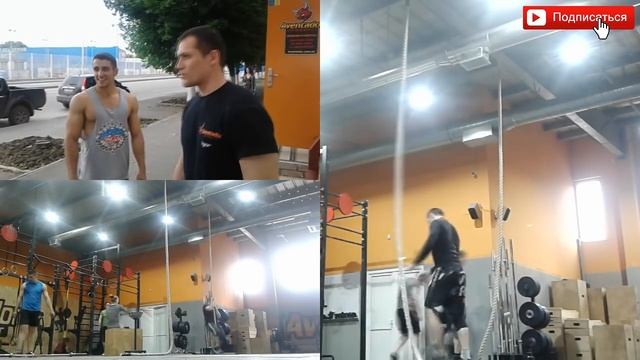 Street Workout в гостях у CrossFit! Лазание по канату на максимальный результат! смотреть онлайн