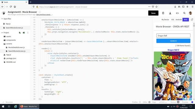 Ivan Ricart Borges - Harvard - CS50's Mobile App Development with React Native - Project 2 смотреть онлайн