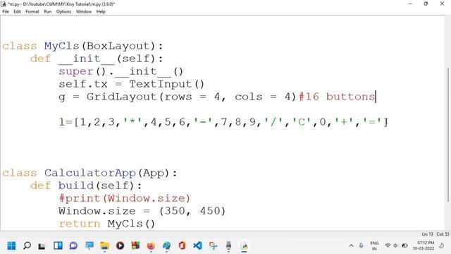 GridLayout in kivy in hindi смотреть онлайн