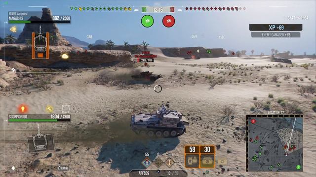 World of Tanks Console Modern Armor -- Scorpion 90 with 7,8k combined смотреть онлайн