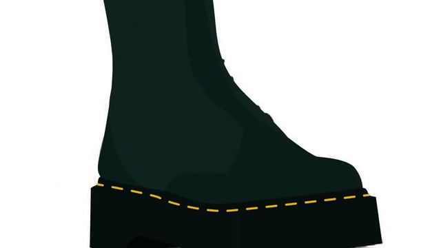 Doc Martins quick sketch || Adobe Illustrator, pen tool смотреть онлайн
