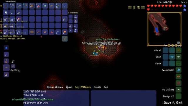 N Mod Terraria 1.2 RPG Lets Play Part 12!: THE BRAIN OF CTHULHU! смотреть онлайн