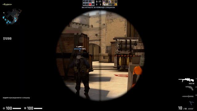 Игра CS:GO геймлей (без комментариев)