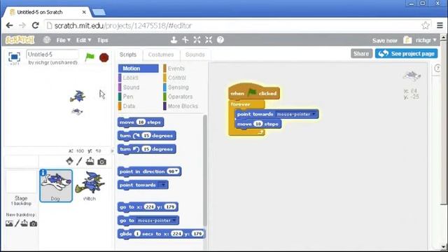 Scratch 2.0 - A basic "Keep Away" game смотреть онлайн