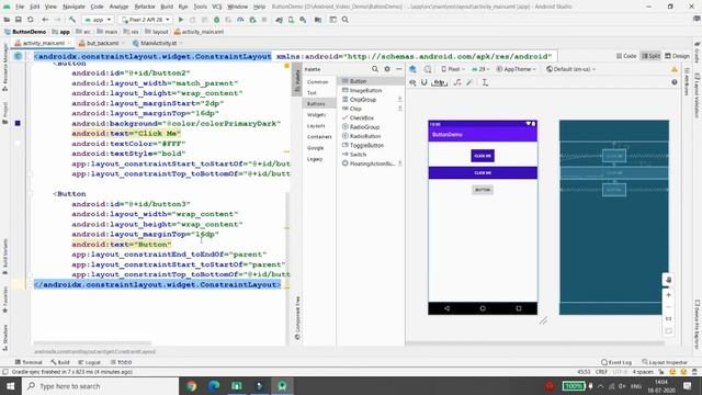 Button with Gradients - Android Kotlin смотреть онлайн