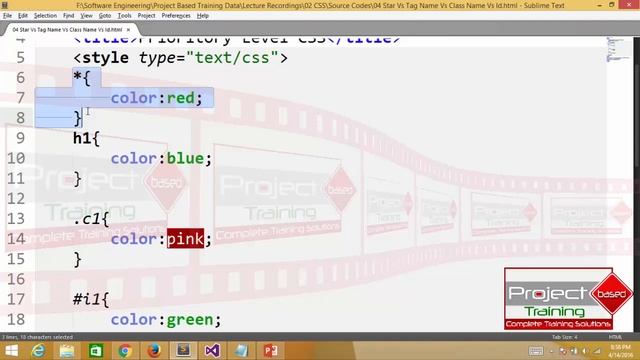 007 CSS for Absolute Beginners Star Selector Vs TagName vs ClassName vs Id смотреть онлайн