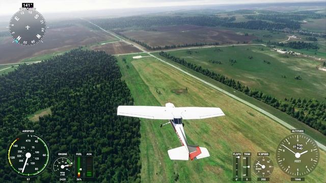 Полет Альметьевск-Карабаш-Бугульма Microsoft Flight Simulator 2020 смотреть онлайн