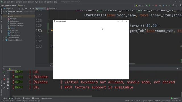 Горизонтальное меню навигации (закладки) в мобильном приложении на Python #5 смотреть онлайн