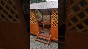 Ссмодельная беседка из досок