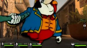 John Silver Walking in Different Places (Treasure Island)