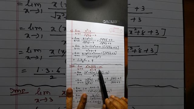 Limits ( Part 2) 11th And 12th Sc.Maths. Saraswati Tutorials.Vaishali Samant