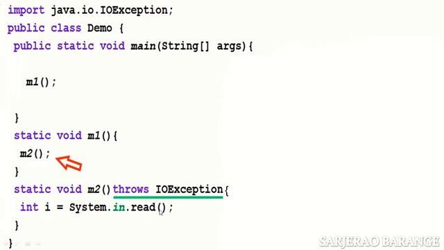 throws clause: error: unreported exception; must be caught or declared to be thrown смотреть онлайн