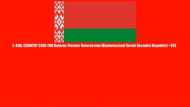 Belarus country code | International Country Dialing Code Of Belarus | Area City code of Belarus смотреть онлайн