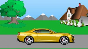 Машинки с Картинки.  Собираем Силуэт Шевролет Камаро. Развивающее видео