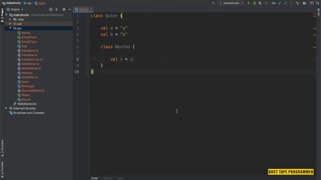 Kotlin tutorial - Nested classes in Kotlin ( 18 ) смотреть онлайн