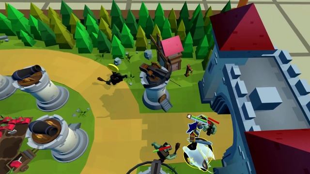 DEFENDING OUR CASTLE + KINGDOM in VR! - Castle Must Be Mine Gameplay Part 1 (Oculus Rift + Touch) смотреть онлайн