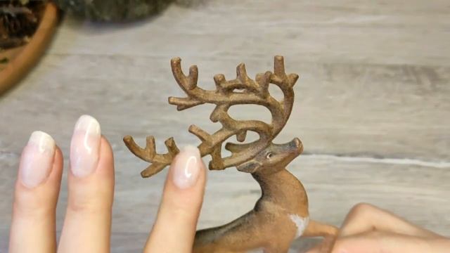 Новогодний подсвечник с оленем./DIY: Сhristmas Candlestick With A Deer.