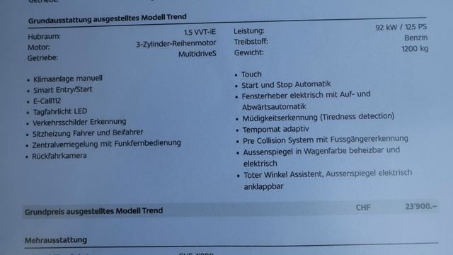 Toyota Yaris Trend 2021