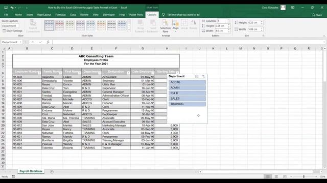 How to apply Table Format in Excel смотреть онлайн