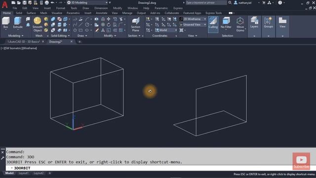 AutoCAD 3D Tutorial Tagalog - 3D Basics смотреть онлайн