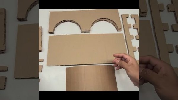 DIY easy cardboard bridge building
