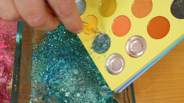 PINK vs. AQUA ! Slime Coloring and Mixing with Makeup ! ASMR Satisfying Slime Video #118 смотреть онлайн