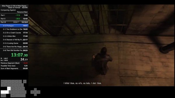 Max Payne 2 Speedrun in 25:52
