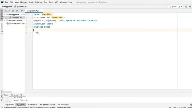 How To Check Internet Speed Test Using Python | Python In Hindi смотреть онлайн
