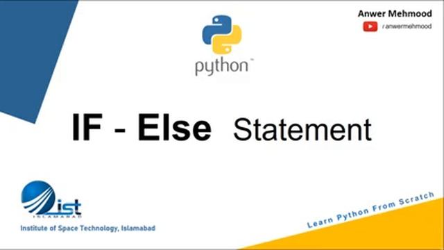If Else Conditional Statement | If else statement | Python Tutorial | Control Logic Python смотреть онлайн