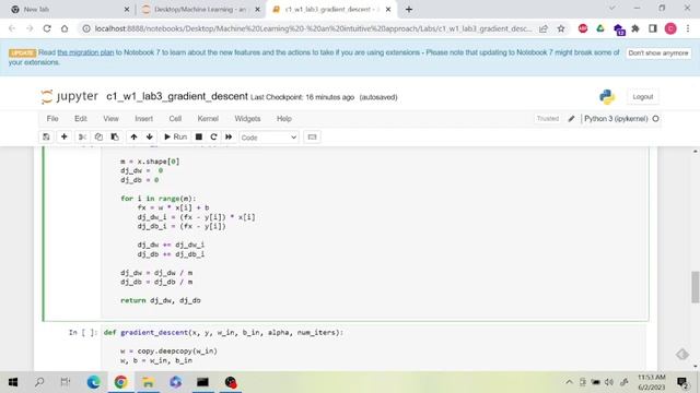 Gradient Descent | Gradient Descent Jupyter Lab | Gradient Descent Machine Learning | GD Python смотреть онлайн