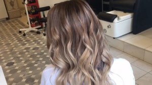 Балаяж на темные волосы