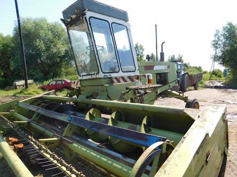 Как управлять Немкой. КосилкаЕ303. Жатка 5метров! смотреть онлайн